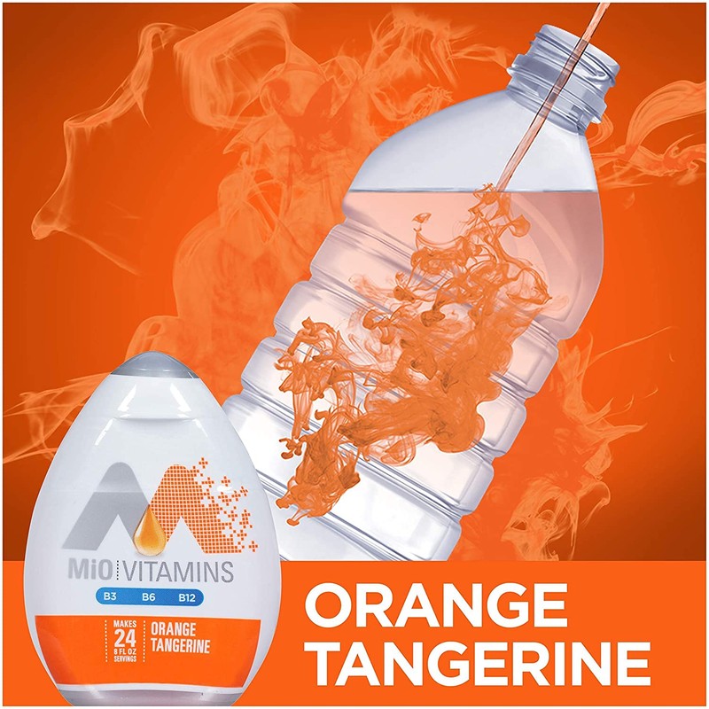 MiO Liquid Water Enhancer, Orange Tangerine 1.62 oz (Pack of