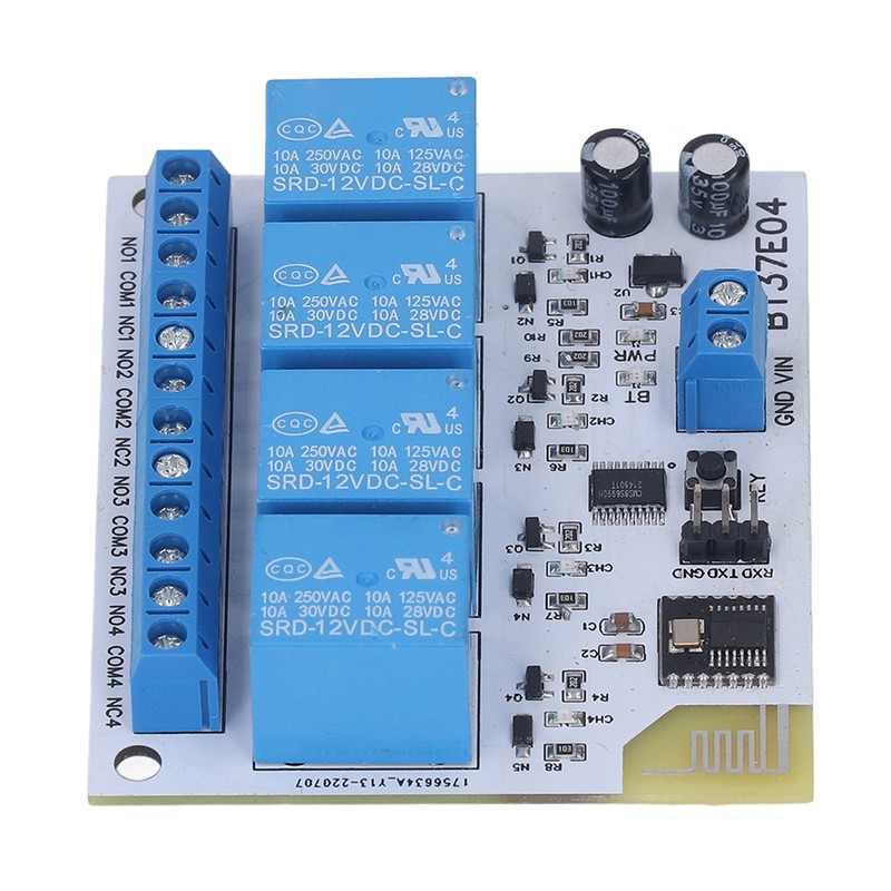 4 Channel Bluetooth Relay Control Module Anti Interference 2.4G RF