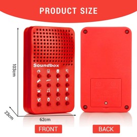 KIRVOS Funny Sound Generator - Sound Box with 16 Fun Effects for Pranks, Parties and Comedy Moments. Perfect as a Gift Idea (Christmas, Birthday) - 1 Piece, Unlimited Fun!