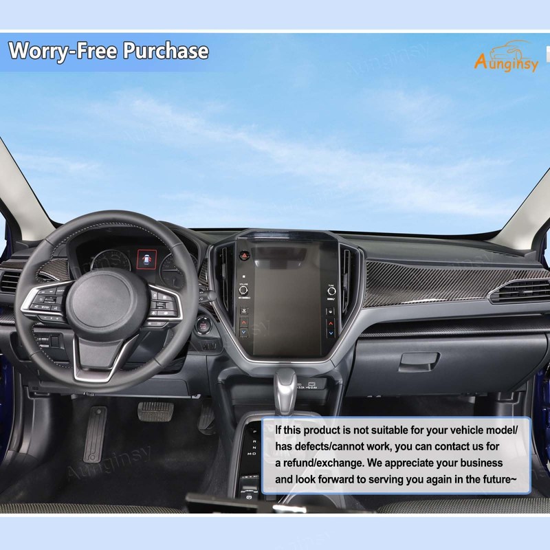 Aunginsy Center Console Dashboard Panel Trim Sticker Compatible with Subaru