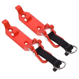 ORFOFE 2pcs Zinc Car Shovel Holder Clamp Durable Metal Mounting Bracket for Truck Roof Rack Heavy Duty Vehicle Accessory Color