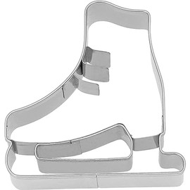 Cookie Cutter / Cookie Cutter with Inner Embossing Skate (6 cm/Stainless Steel - Rust-Proof)
