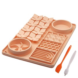 Lick Mat for Dogs with Suction Cups,Silicone Dog Lick Mat,Slow Feeder Bowl,Dog Puzzle Toy,Interactive Sniff Mat for Bored Puppies,Snuffle Mat for Pet Smell Training and Slow Eating