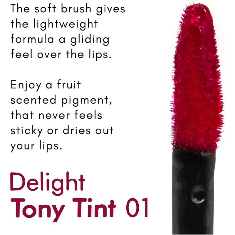 Tonymoly Tony Tint - Tinte labial, Rosado cereza, Rosa (Cherry