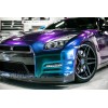 AUTOGOODY 84" x 60" Gloss Metallic Chameleon Purple Teal Vinyl