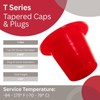 Caplugs T-45A T Series, Plastic Tapered Cap and Plug, Red