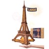 Rolife 3D Wooden Puzzles for Adults, Large Eiffel Tower Set-LED