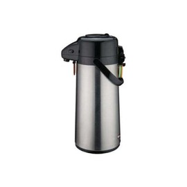 101 Oz Airpot Thermal Coffee Carafe Insulated Stainless Steel Hot Tea Dispenser with Pump Button 3 Liter - Thermal Beverage Dispenser - Glass Lined Thermos Keeps Coffee Hot, Tea for 24 Hours (1 PACK)