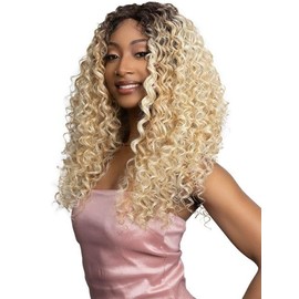 Janet Collection melt NUSKIN Invisible Lace Knots OBI Wig – UHD Deep Part, Pre-Plucked Hairline, Baby Hairs, Transparent Swiss Lace Front Wig, Glueless Natural Look (COLOR 1B)