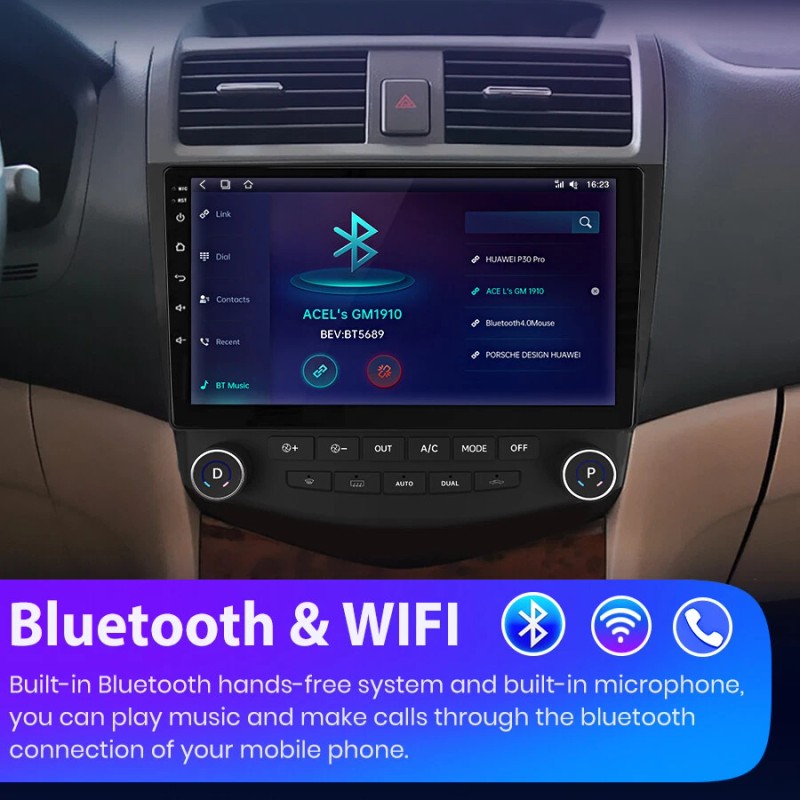 For Honda Accord 7 2003-2007 Android 13 Car Stereo CarPlay