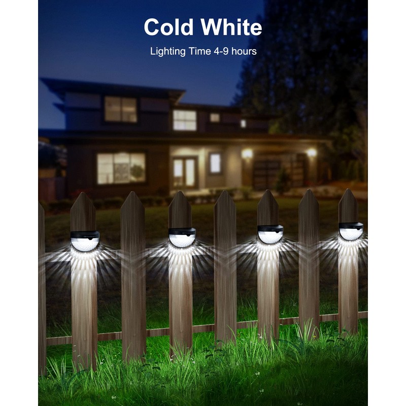 OTHWAY Solar Fence Post Lights Wall Mount Decorative Deck Lighting