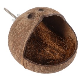 POPETPOP Toy Coconut Shell Nest Decor Birds Garden Bird Nest Bird Bed Rest Nest Parrot Bird Cage Hanging Bird House Bird Nest for Cage Bird House Pendant Outdoor
