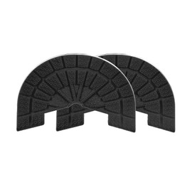 HARFINGTON 1pair Shoe Sole Protector for Sneakers Size 8.5-9 Self-Adhesive Non Slip Pad Heel Plates Repair for Men and Women, Black