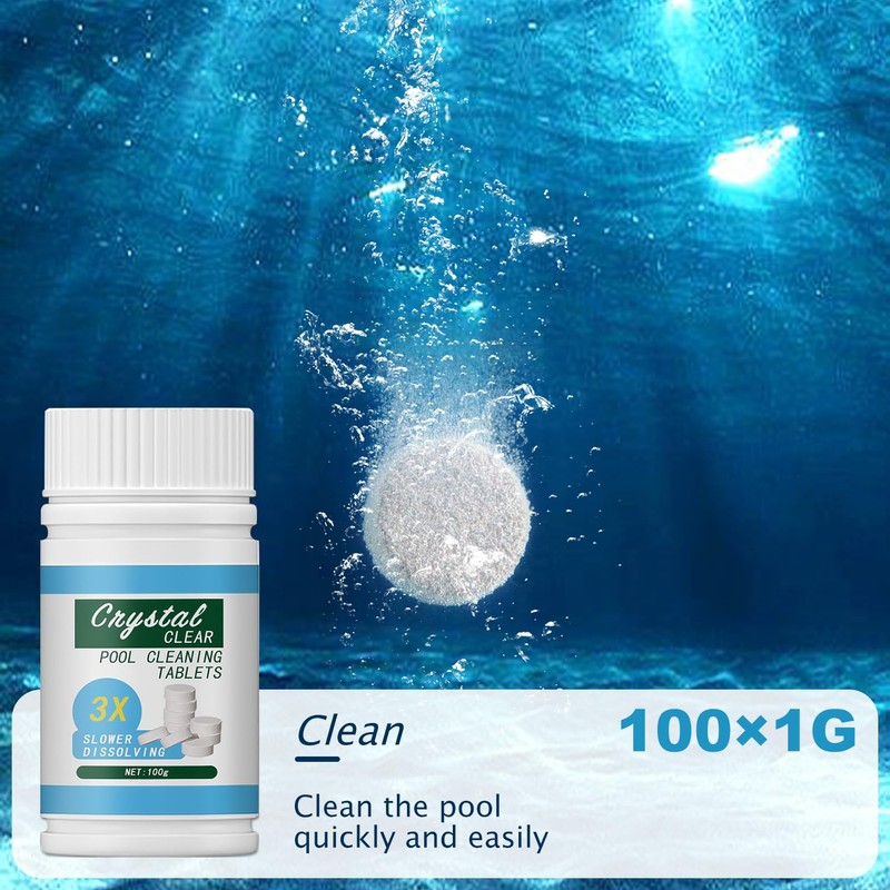 Pool Cleaning Tablet, Pool Cleaning Tablets, 100 Pieces, Cleaning Tablets