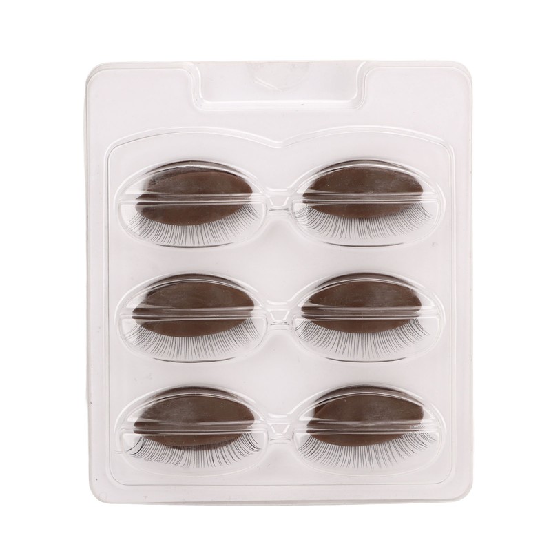 Lash Mannequin Head with 3 Pairs Replaceable Eyelid Silicone Eyelash