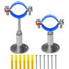 POTONZ Wall Mount Ceiling Mount Pipe Supports,Adjustable Pipe Clamps、Hangers、 Stainless