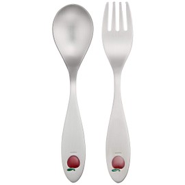 Nagao Pretty Apple Teaspoon Tea Fork, Set of 2, Made in Japan