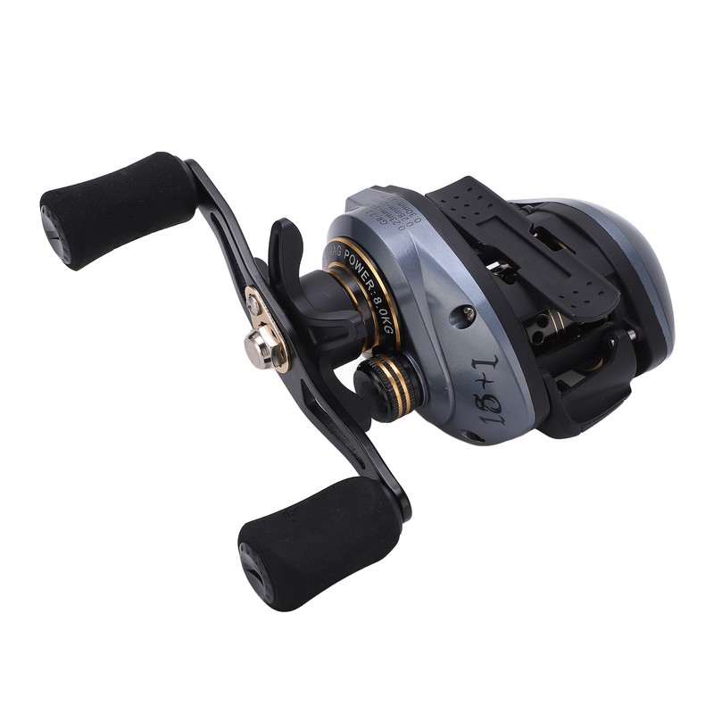 Baitcasting Reel Lure Fishing Reel Wheel 7.2:1 Ratio 18+1BB with