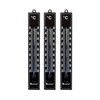 Lantelme 3-Piece Outdoor Thermometer Set, Weatherproof Plastic, 18 cm, Colour:
