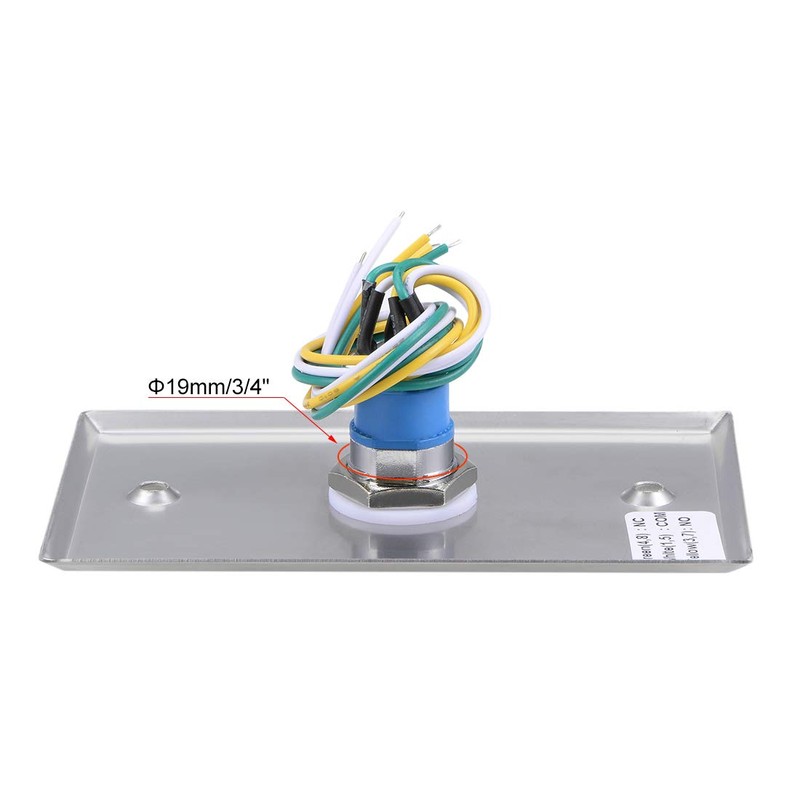 uxcell Key Switch Lock On/Off Exit Switch Emergency Door Release