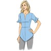 Butterick Easy to Sew Damen Schnittmuster B6663E5 Halb taillierte Bluse