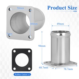 EFUTURETIME EGR Removal Kit with 2 EGR Radiator Blank Plates, 2 EGR Locks, 2 Fuse Washers for Diesel Cars, Compatible with E46/E39/E38/E65, X3, X5