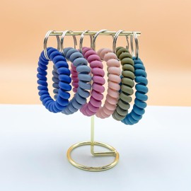 YXMN Wristlet Keychain Accessories Key Chains Women Cute Spiral Wrist Keychain Bracelet Keychains For Women Mom Sister Daughter Key Holder Sauna Sports