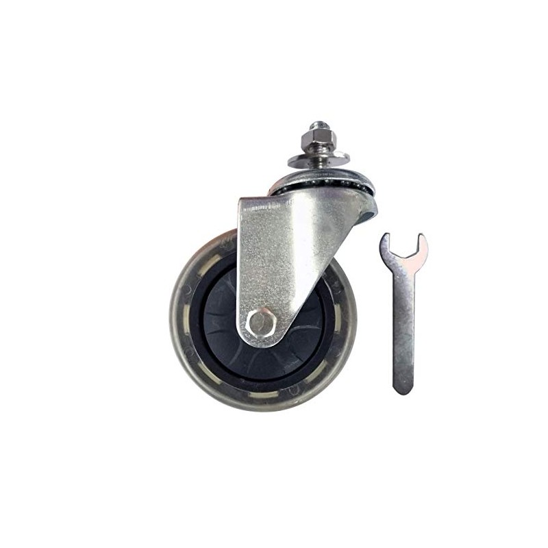 LS&GHY 4" Quiet Rubber Wheel Upgraded Swivel Castors Replacement Wheel