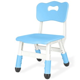 JIAOQIU Kids Adjustable Chair with 3 Height Levels Toddler for Desk and Play Indoor Outdoor Activities