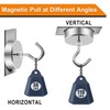 DIYMAG Magnetic Hooks,110 lb Heavy Duty Strong Magnet with Hook
