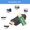 HDMI Solderless Signals Terminal,Gelrhonr Gold Plated HDMI Free Welding Connector