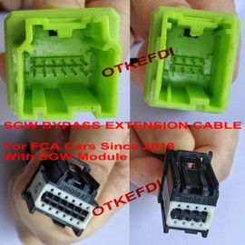 Bypass Gateway Diagnostic Extension Cable,12Pin Male to 12Pin Female and 8Pin Male to 8Pin Female Adpter for FCA Cars Since 2018