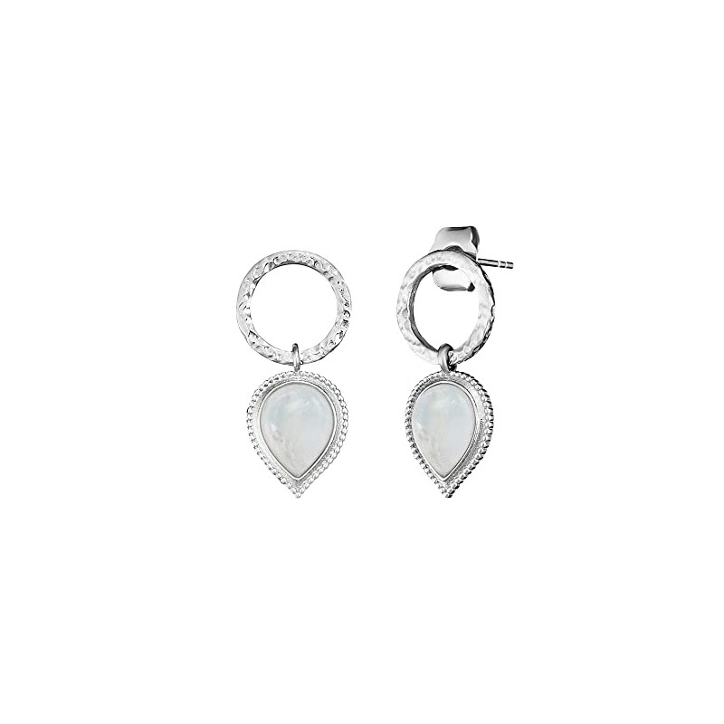Engelsrufer Women's Earrings Moonstone in Teardrop Shape Pure Moon Silver