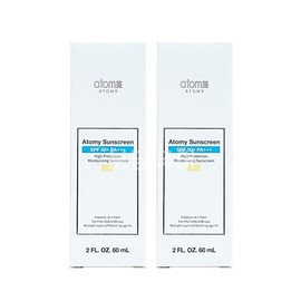 Atomy Sunscreen 60ml set of 2 (beige/white colors available) / 선크림 60ml 2개 세트 (베이지/화이트 색상 선택 가능)