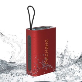 PEICHENG Speaker, Portable Wireless Bluetooth Speakers, Waterproof Loud Stereo Sound with RGB Lights TWS Long Playtime for Home/Party/Outdoor, Electronic Gadgets(1PCS, Red)