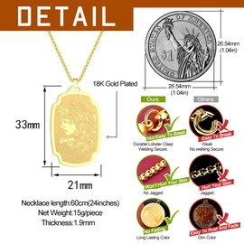 chengxun Medusa Pendant Necklace Gorgon Jewelry Women Men Greek Mythology Gift Ancient Greek Symbol Pagan Charm Neck Chain Protective Talisman Gifts (Medusa01-G)