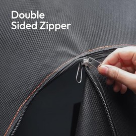 Anti Dust Door Cover Zipper Sheets for Decorating and Painting Size 220 cm X 110 cm with Double Puller, Heavy Duty Polypropylene Fabric Door Protective Drop Cloth Sheet for DIY Projects