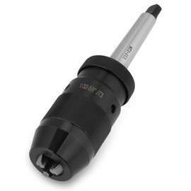 1-16mm Keyless Lathe Drill Chuck, Capacity 45# Steel Self Tighten Drill Chuck with MT2-JT3 Taper Arbor Keyless Drill Tool Attachment for Drill Machines, Milling Machines, Lathes