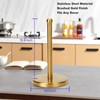 Paper Towel Holder Stand with Sturdy Base Fits Standard and