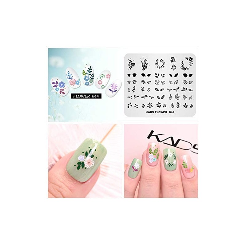 KADS New Nail Stamping Plate Flower Nature Nail Art Stamp