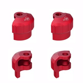 Mesimsple Alum Shock Cap Protector 6S ARAC8965 for Arrma 1/7 Felony Infraction Limitless Mojave Fireteam 6S 1/8 Kraton Outcast Notorious Talion Typhon 6s Series Upgrades Part Red