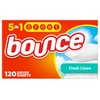 Bounce Fabric Softener Sheets, Fresh Linen Scent, 120 Count