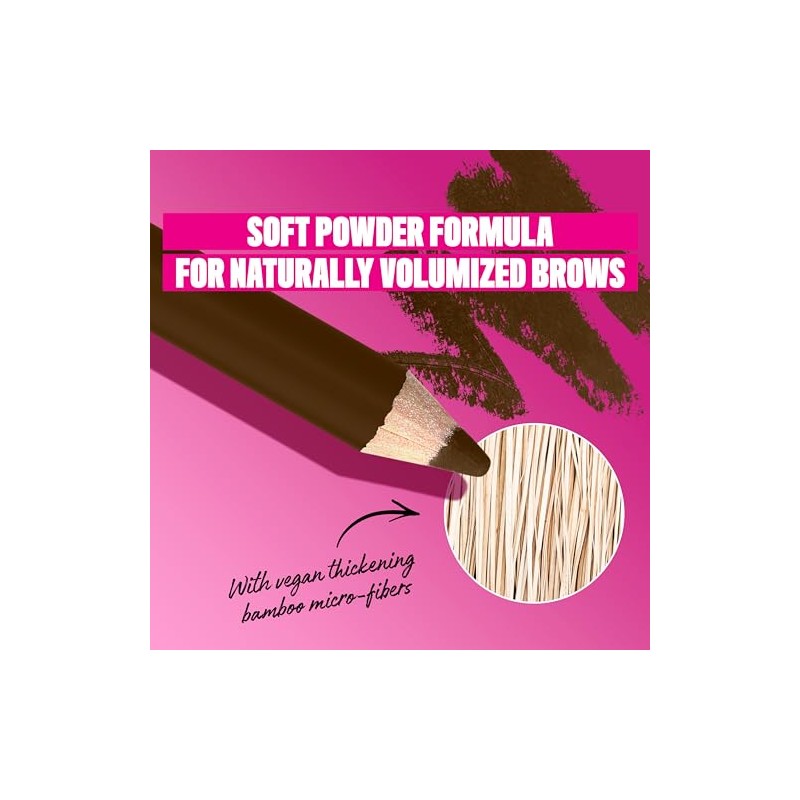 Nyx Professional Makeup, Powder Louder Brow Pencil, Lápiz de Cejas,