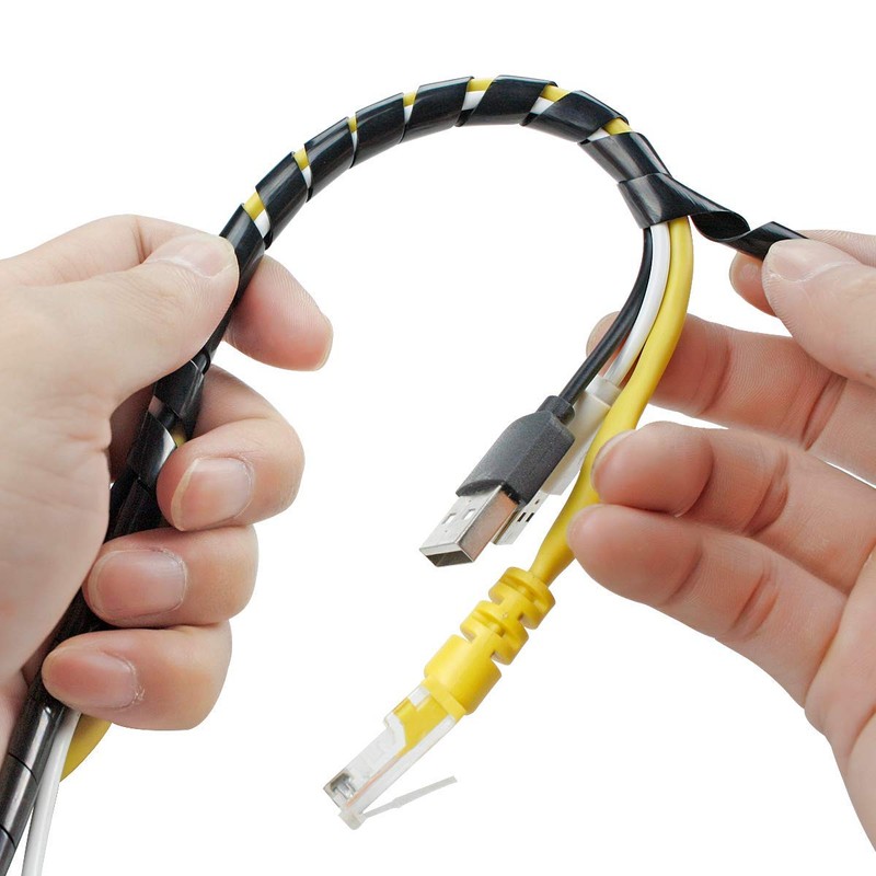 GTIWUNG Cable conduit, spiral band, cable protection, flexible spiral hose,
