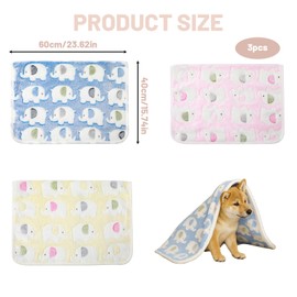 MXHBSTP 3 PCS Cat Blanket, 60 * 40Cm Puppy Blanket, Warm and Soft Pet Blankets for Cats and Small Dogs, Cozy Fleece Throws Kitten Blanket for Furniture Protection, Travel, and Crate Comfort