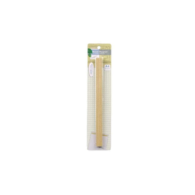 Nakabayashi WMG-302NM Wood Magnet, A4 Size, Natural Wood Grain