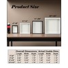 Upgraded 12"x12" Shadow Box Display Frame with Top Slot,MDF and