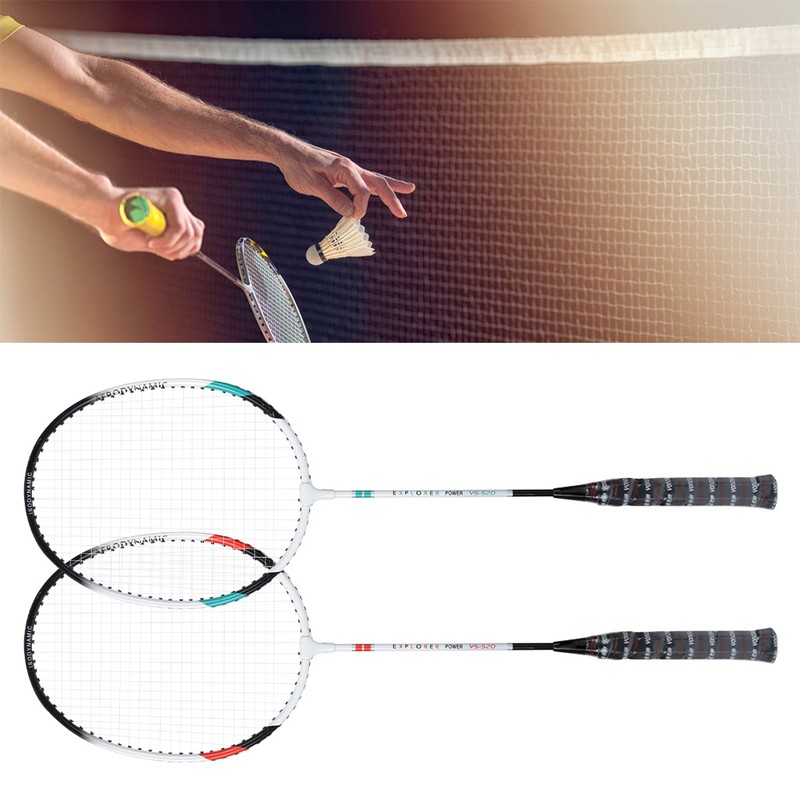 2pcs Aluminum Alloy Nylon Badminton Racket Indoor Outdoor Sports Training
