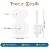 XLIUAX 50Pcs Clear Silicone Earring Backs for Droopy Ears, Earring
