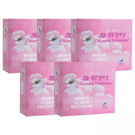 brand Charming embossed high-quality cotton pads 200 sheets x 5 / 차밍 엠보싱 고급 화장솜 200매입 X 5개